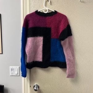 Vintage Mohair Geometric Sweater